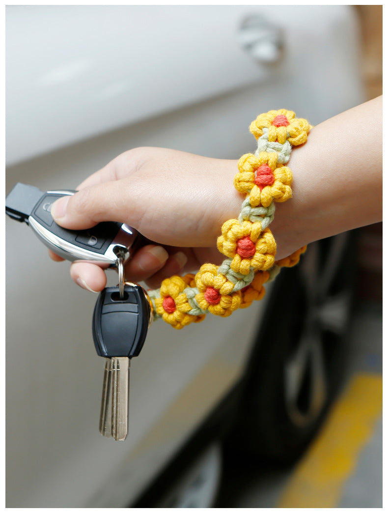 Owllaser Daisy Style Bohemian Resort Style Mobile Phone Rope Or Keychain