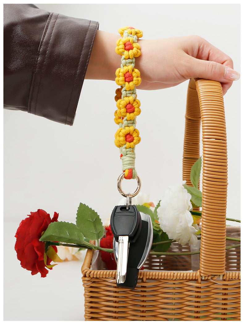 Owllaser Daisy Style Bohemian Resort Style Mobile Phone Rope Or Keychain