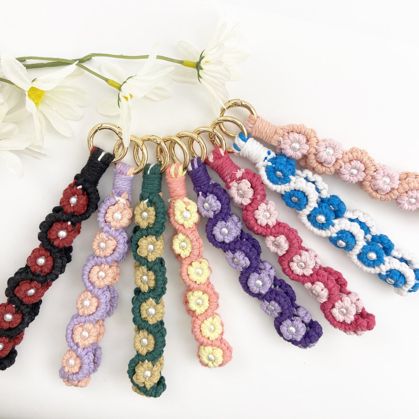 Owllaser Daisy Style Bohemian Resort Style Mobile Phone Rope Or Keychain