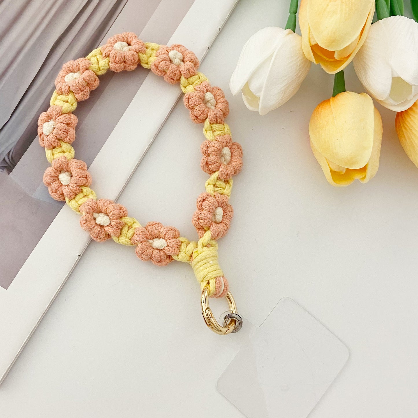 Owllaser Daisy Style Bohemian Resort Style Mobile Phone Rope Or Keychain