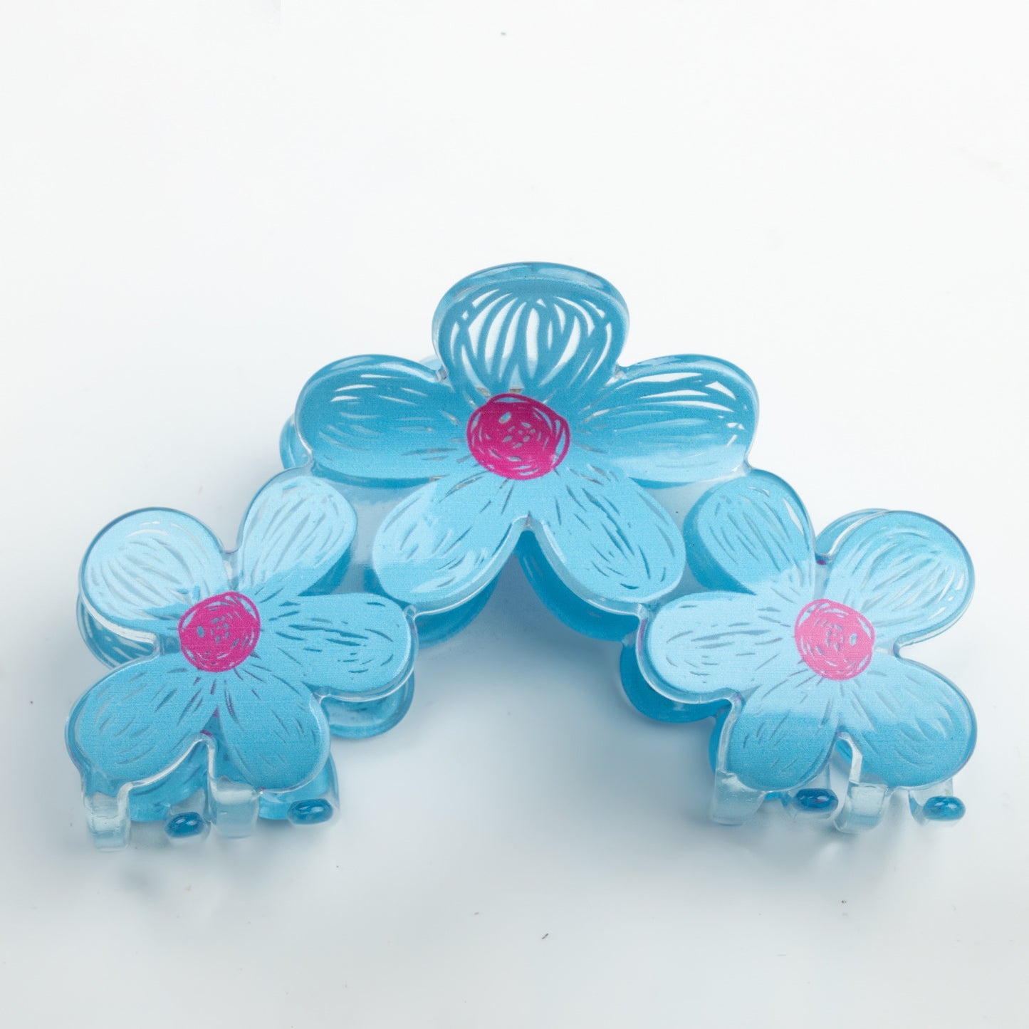 Owllaser Graffiti Style Flower Gripper, Hair Claw Clip