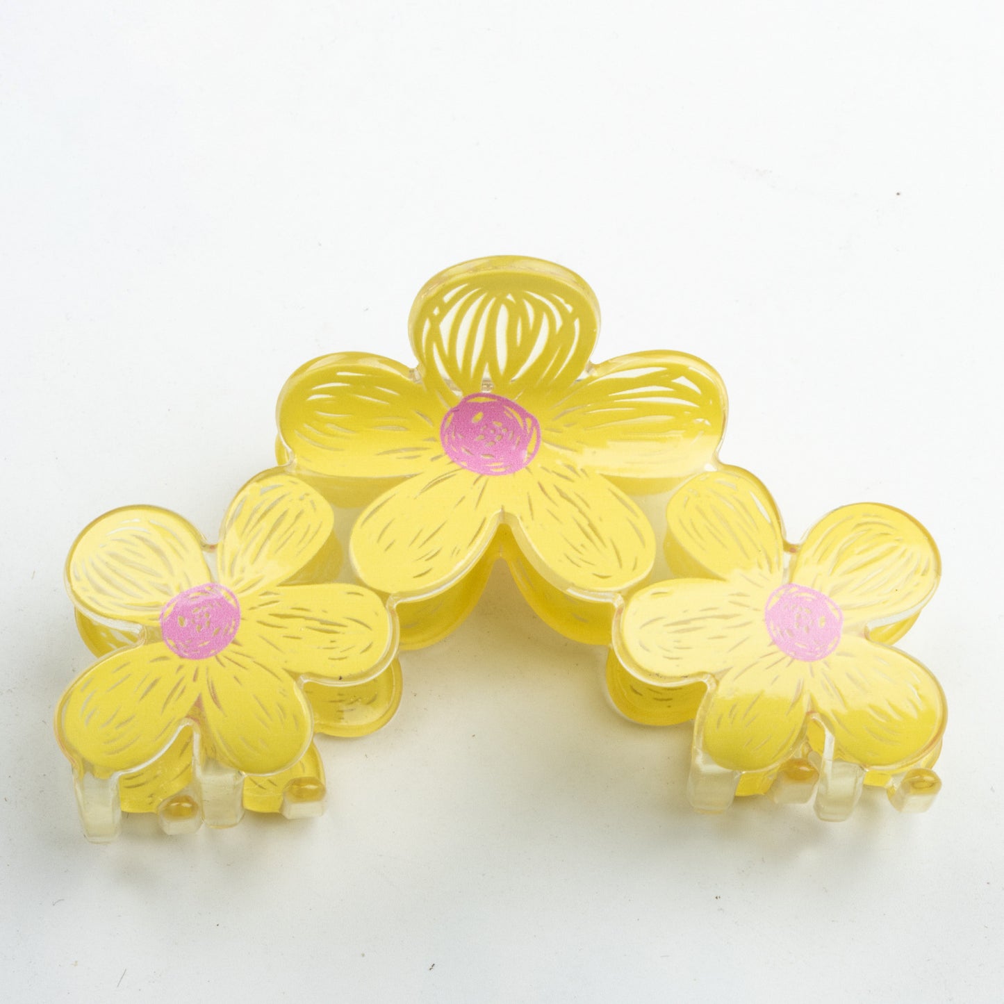 Owllaser Graffiti Style Flower Gripper, Hair Claw Clip
