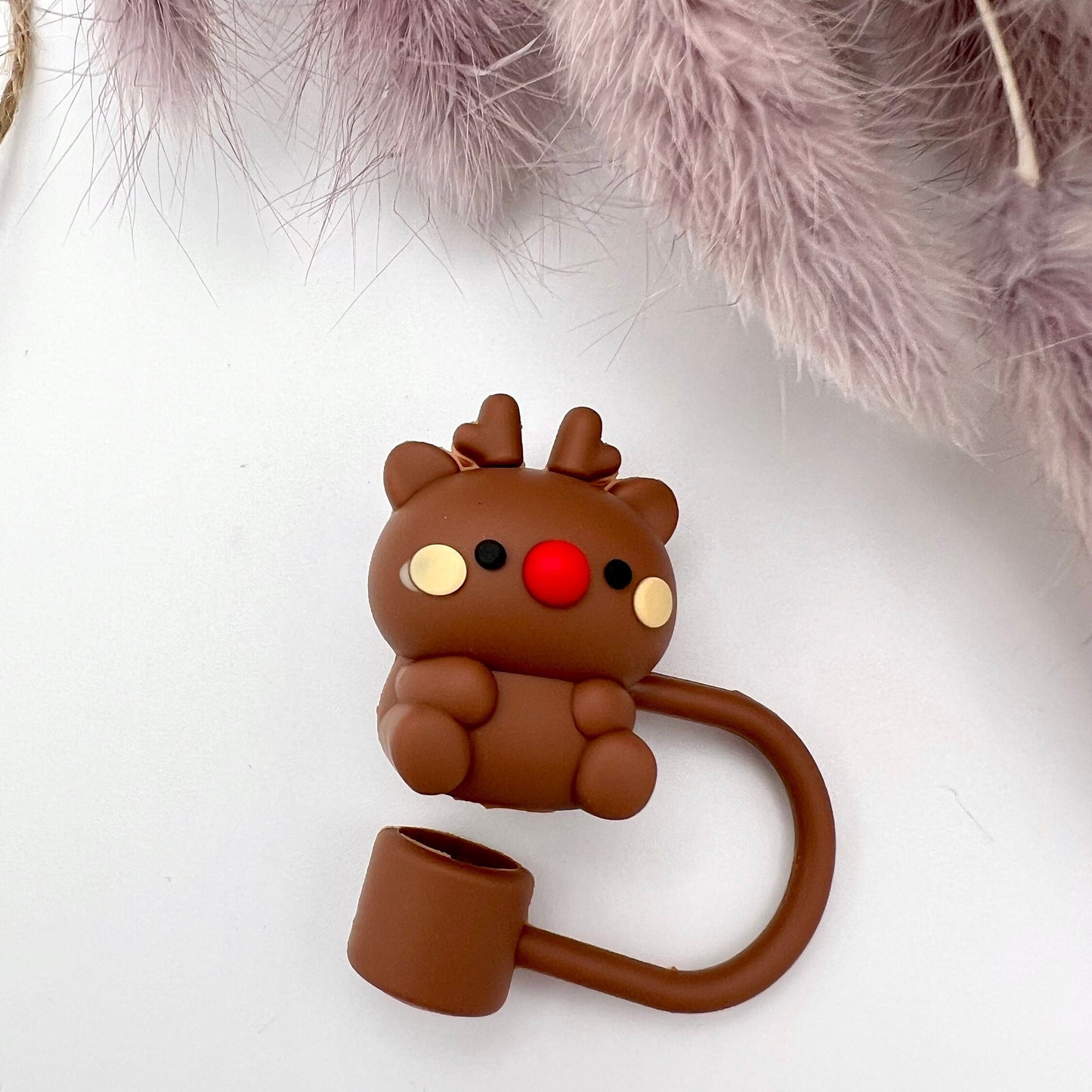 Owllaser Christmas Series Straw Topper for 10mm Straw (6Pcs)