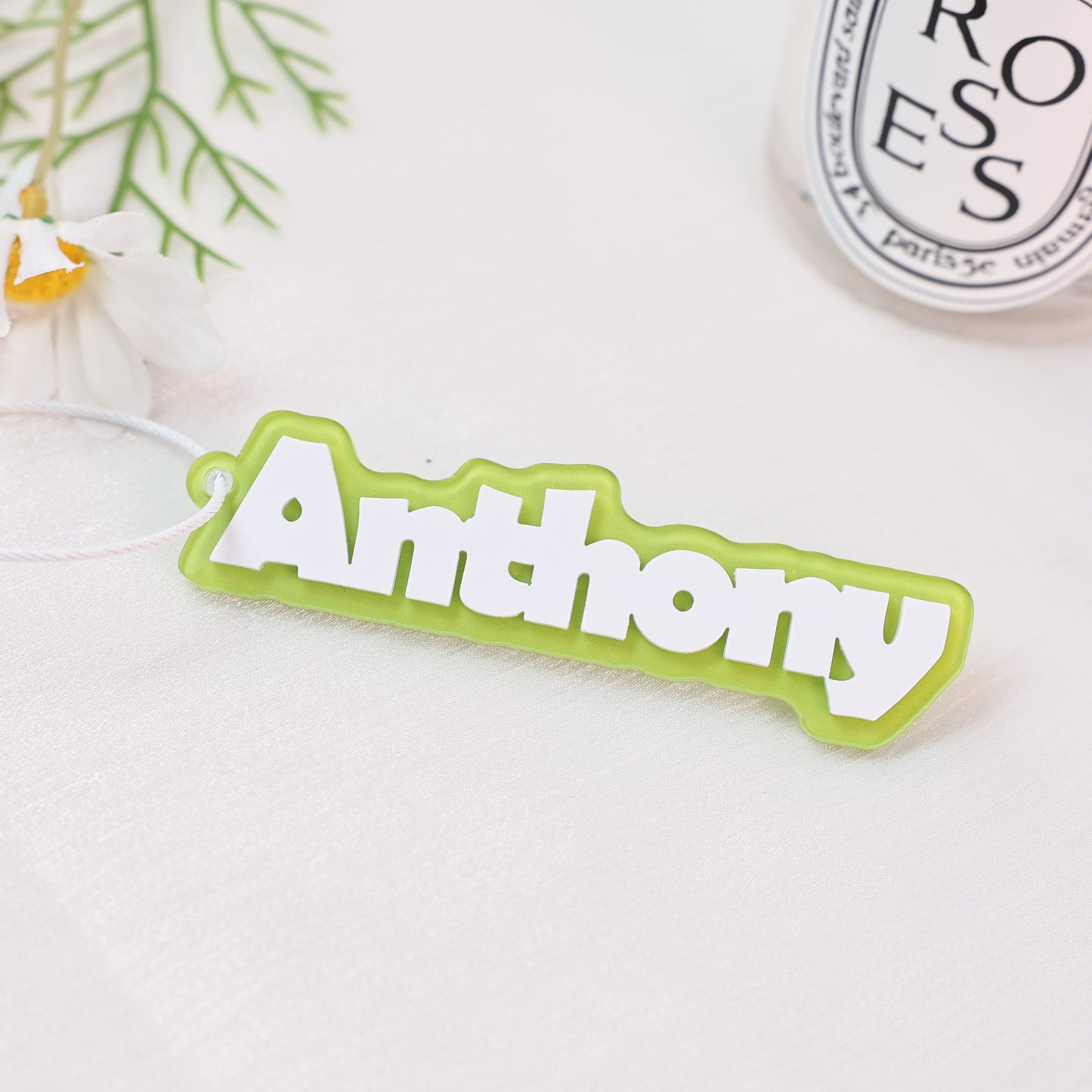 Owllaser Personalized Acrylic Keychain with Name,Owala Name Keychain,Backpack Name Tag