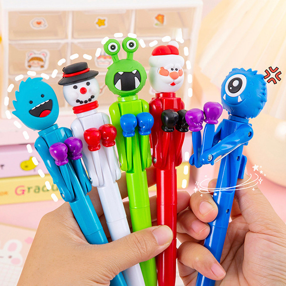 Owllaser Cute Santa Claus Boxing Pen