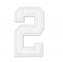 Owllaser 3D Black and White Numbers Charm for Handbags, Accessories for Bogg Bags