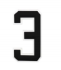 Owllaser 3D Black and White Numbers Charm for Handbags, Accessories for Bogg Bags
