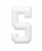 Owllaser 3D Black and White Numbers Charm for Handbags, Accessories for Bogg Bags