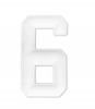 Owllaser 3D Black and White Numbers Charm for Handbags, Accessories for Bogg Bags