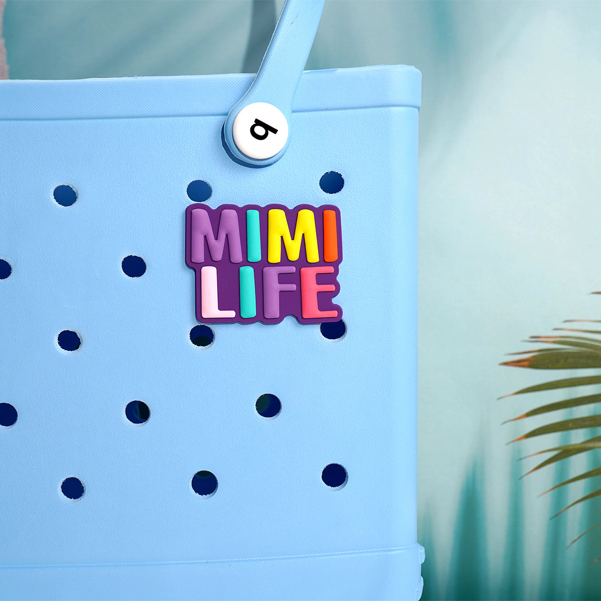 Owllaser Colorful "MIMI LIFE" Charm for HandBags, Accessories for Bogg Bags