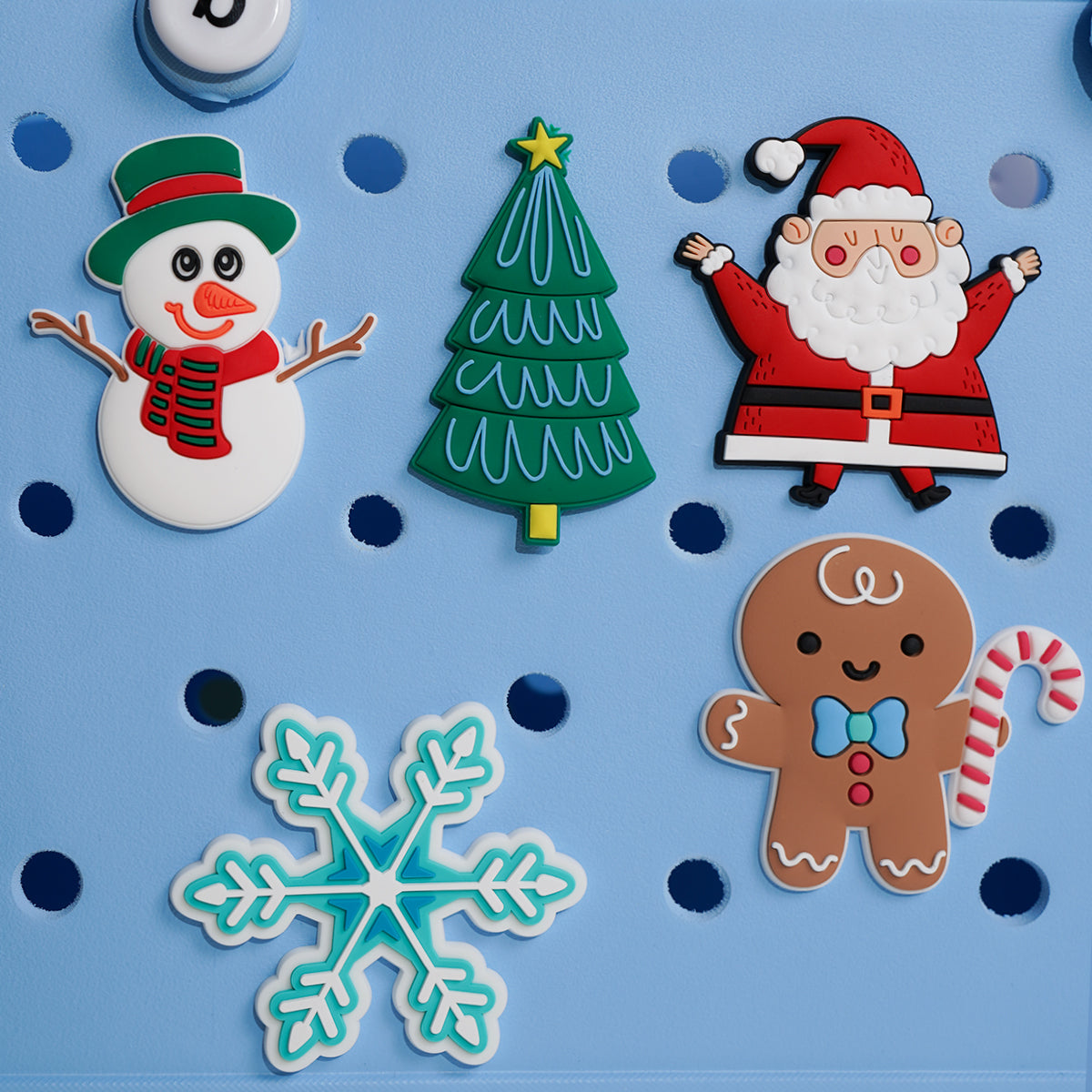 Owllaser Snowman Charm for Handbags, Accessories PVC Rubber for Bogg Bags