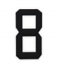 Owllaser 3D Black and White Numbers Charm for Handbags, Accessories for Bogg Bags