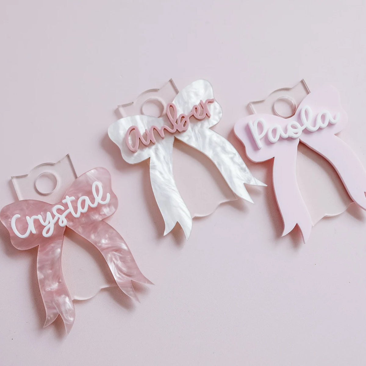 OwlLaser Bow tumbler name plate Tags for Stanley