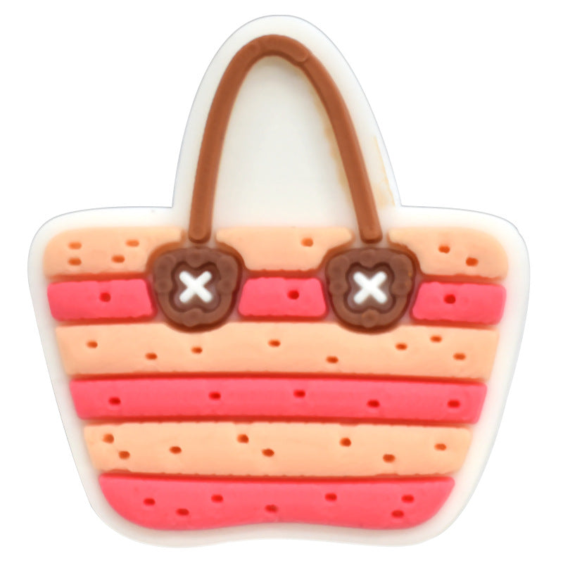 Owllaser Bundle(18Pcs) Summer Leisure Series Charms for Bogg Bag, Handbag Tote Bag Accessories