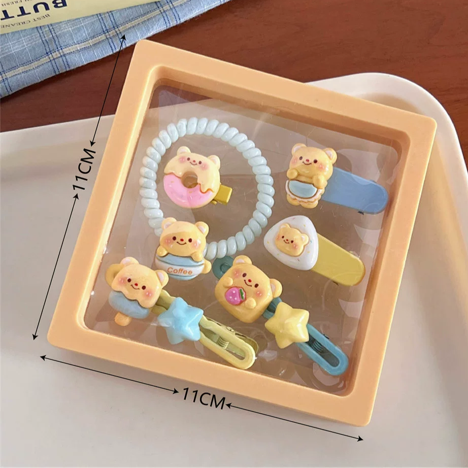 Owllaser Cute Custard Bear Series Hair Accessories