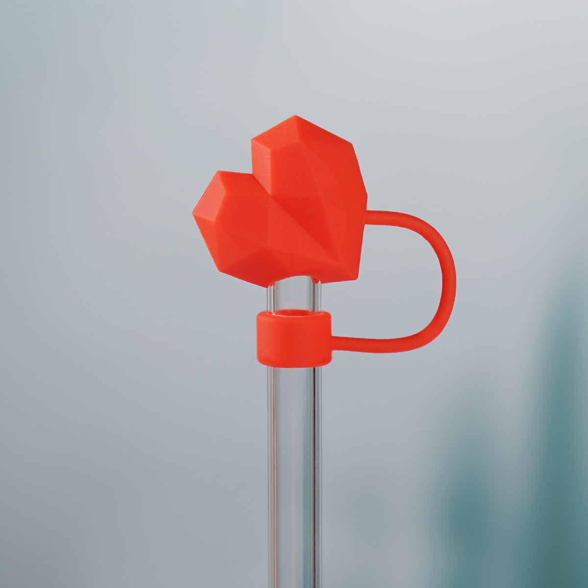 Owllaser 3D Diamond Heart Straw Topper, 10mm Straw Accessory