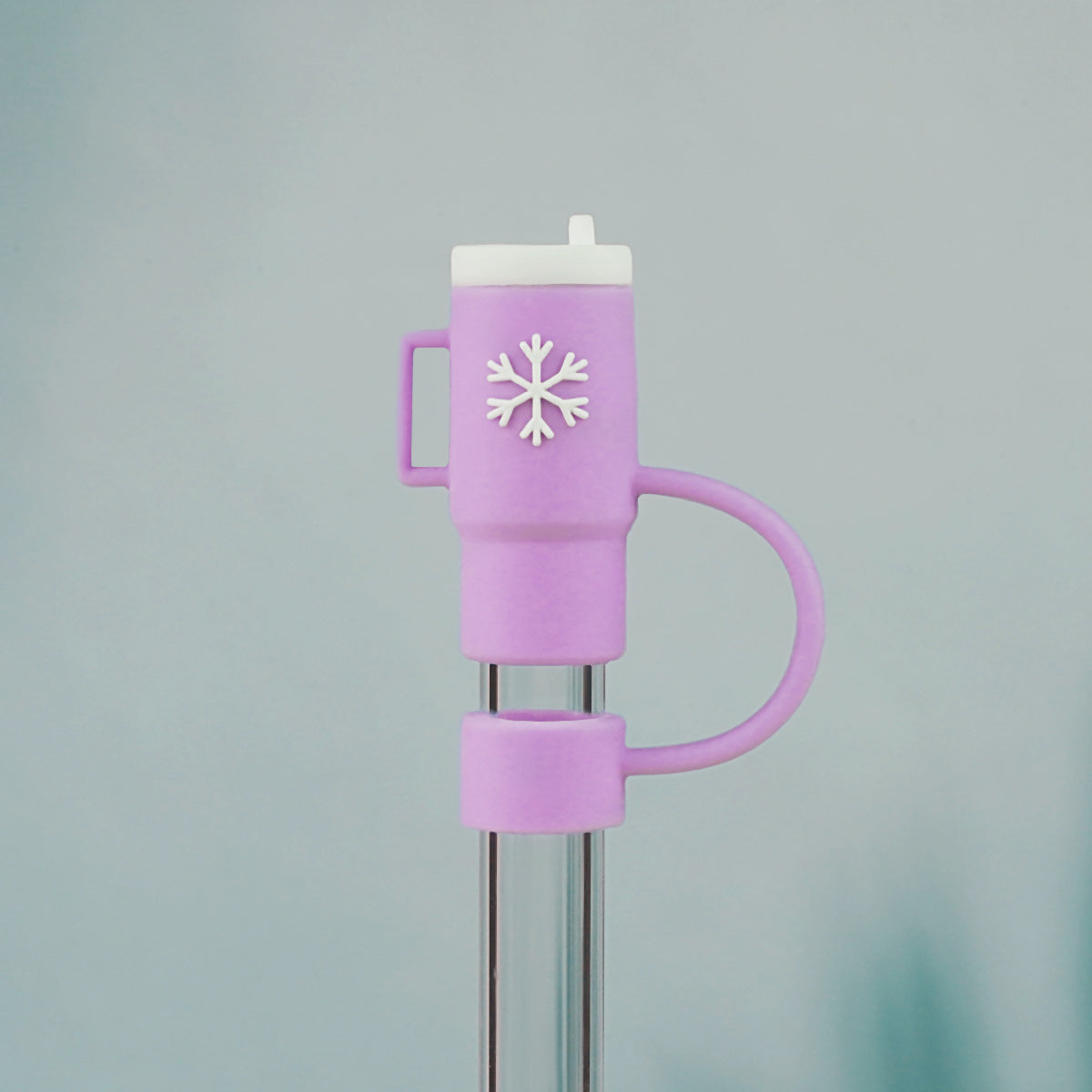 Owllaser Cute Hot Snowflake Cup Straw Topper, 10mm Straw Accessory