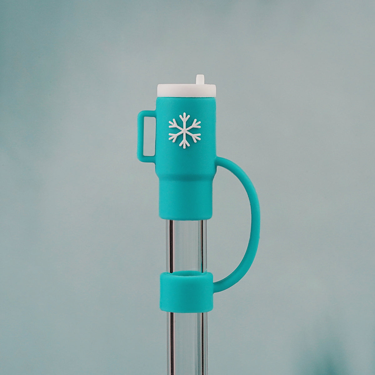 Owllaser Cute Hot Snowflake Cup Straw Topper, 10mm Straw Accessory