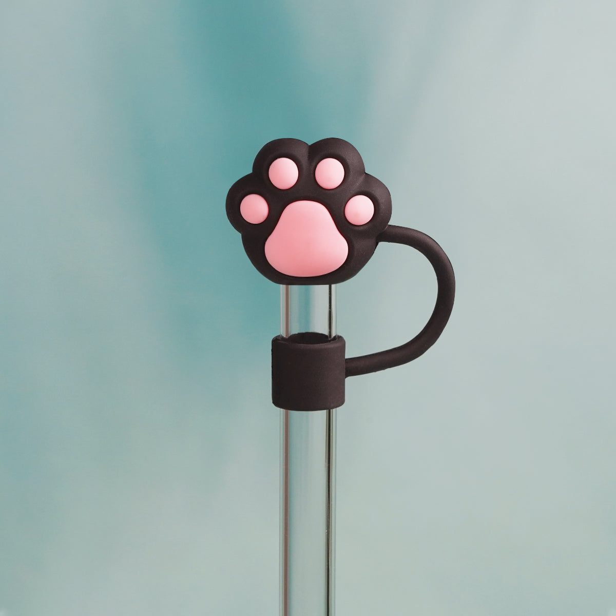 Owllaser Cute Pet Paw Straw Stopper, PVC Straw Accessory for 10mm Straw