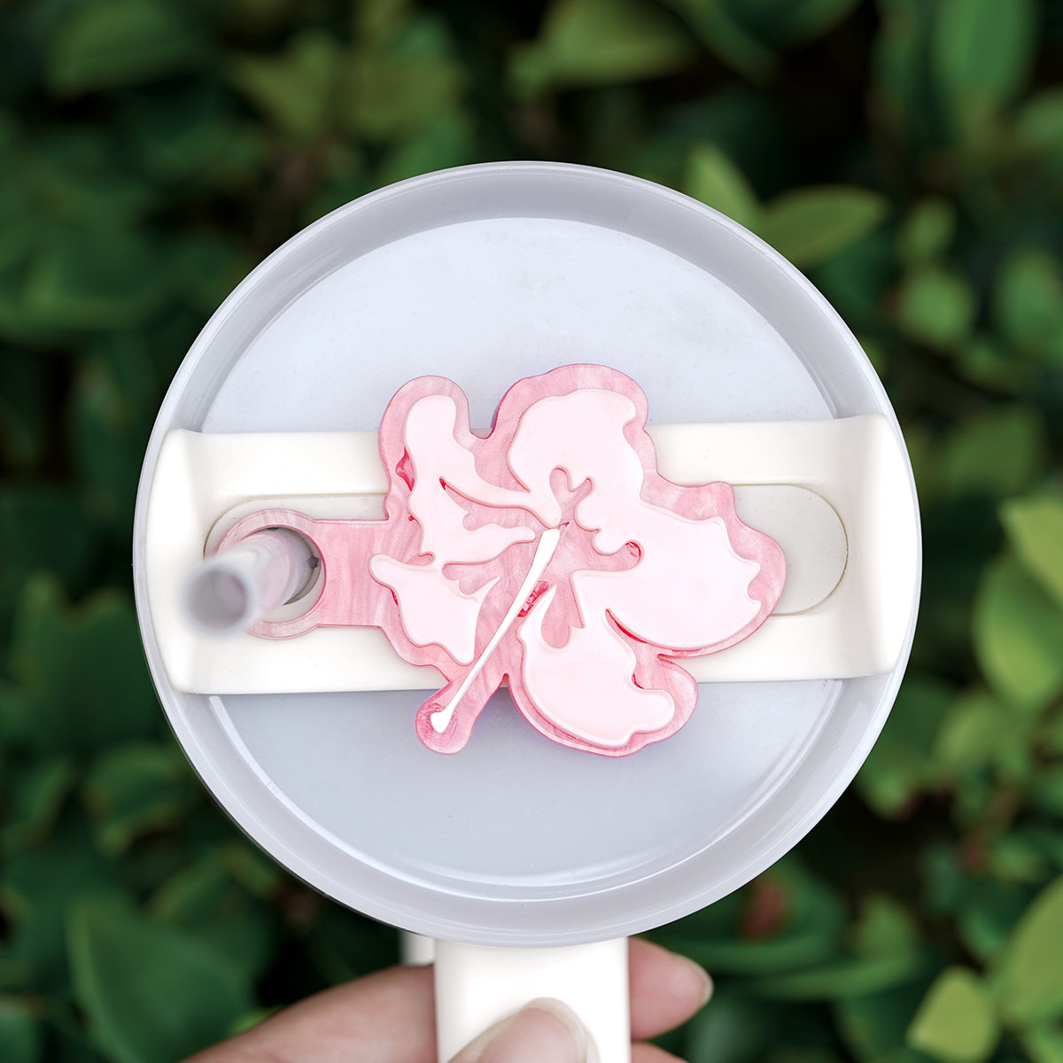 OwlLaser Rainbow Blossom Acrylic Tumbler Lid Tag,Custom Color 40oz / 30oz