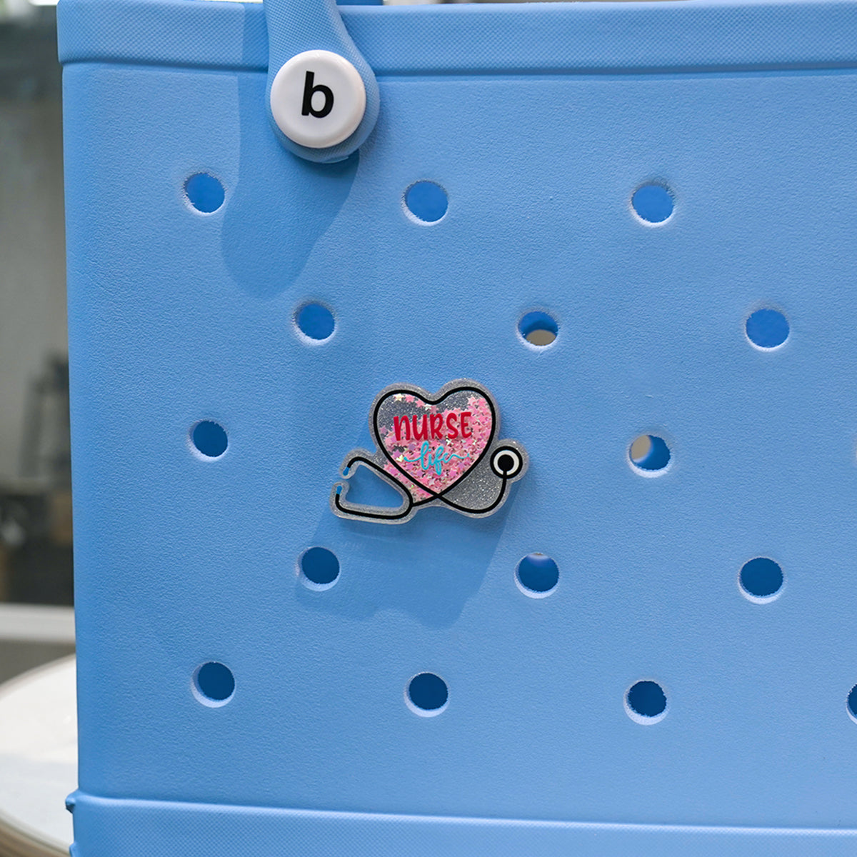 Owllaser Bundle(7Pcs) Medical Charms with Quicksand, Accessories for Bogg Bags