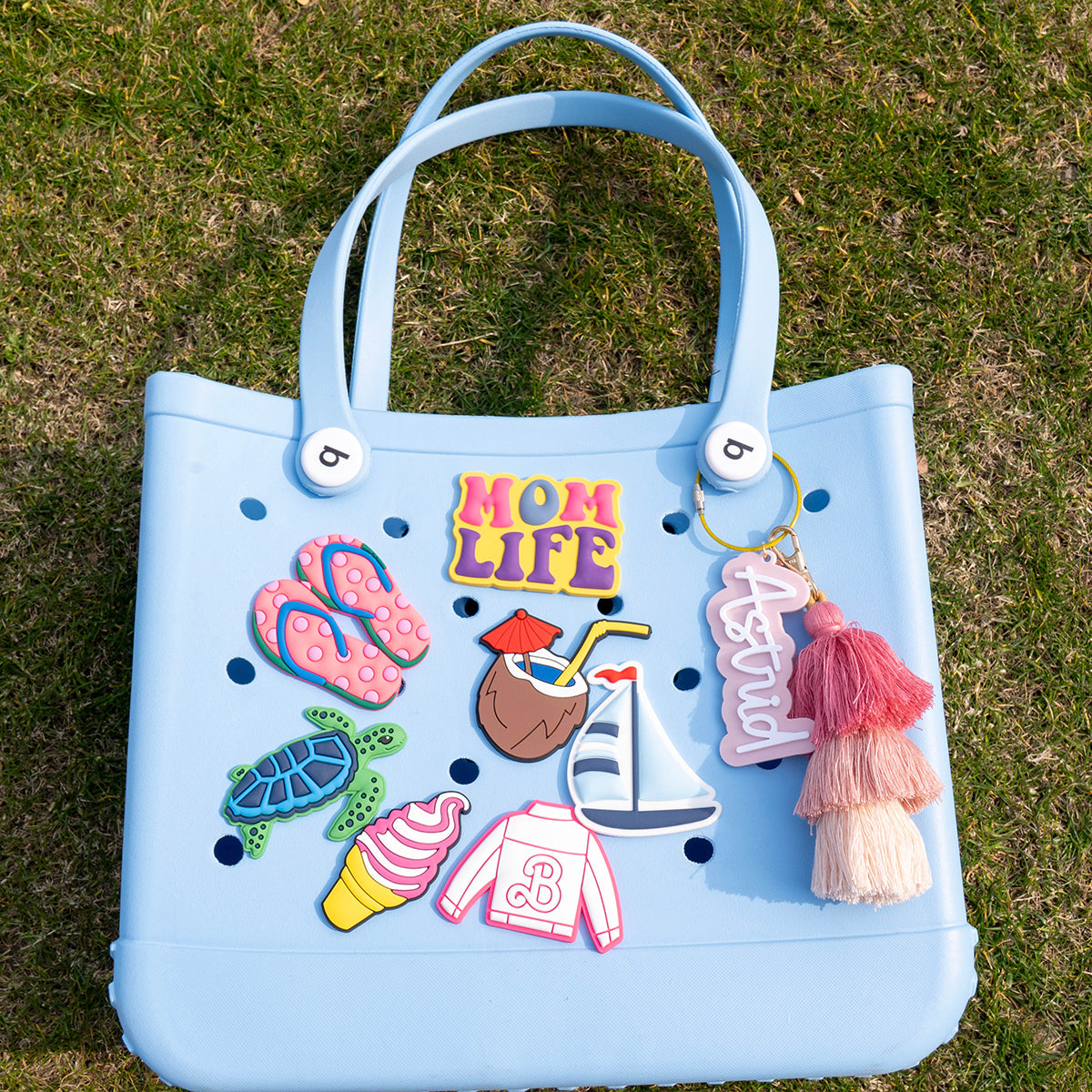 Owllaser Baseball uniform for HandBags, Accessories PVC Rubber for Bogg Bags