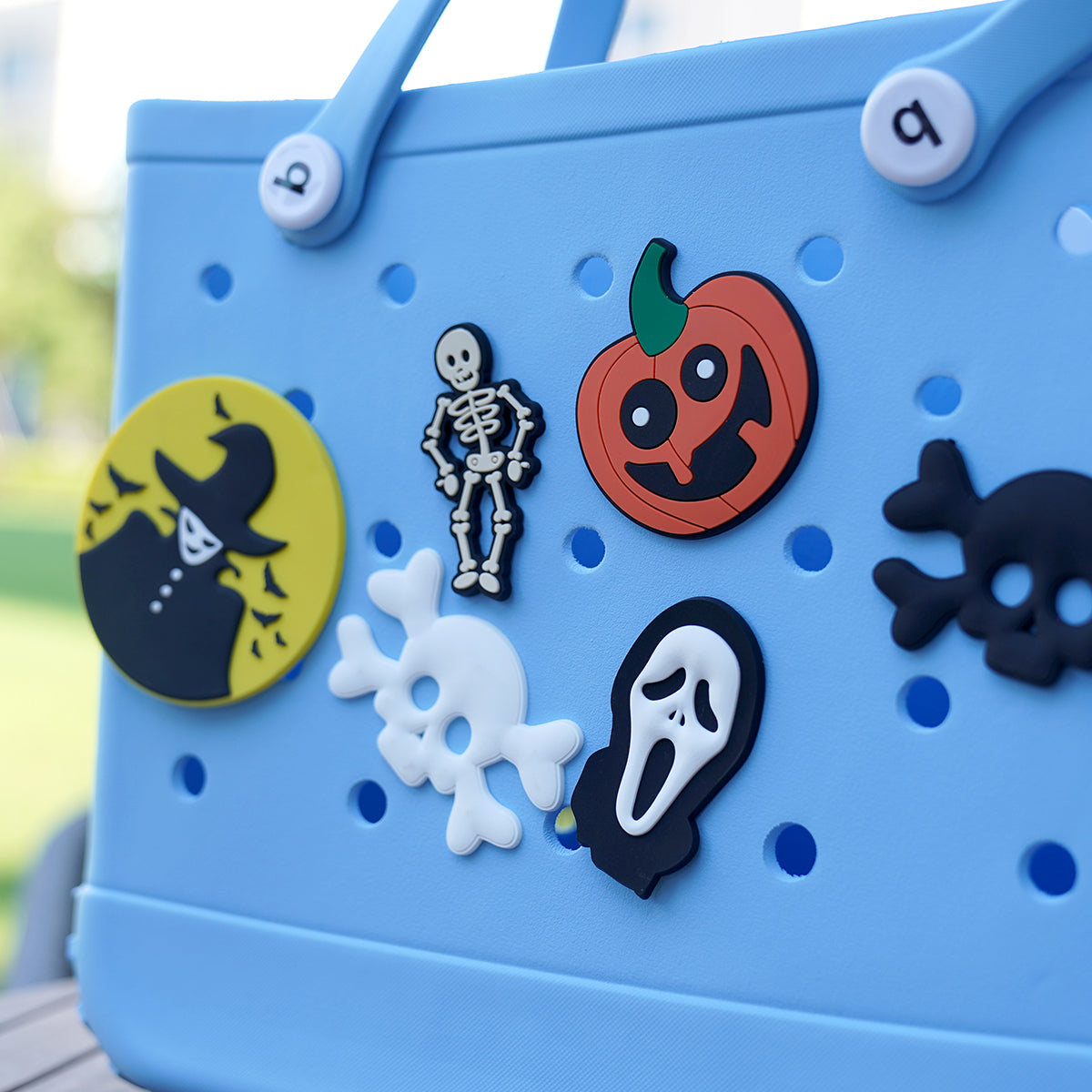 Owllaser Scream HandBag Accessories PVC Rubber Totes Inserts Charms for Bogg Bag