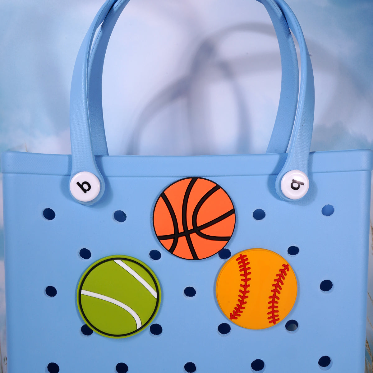 Owllaser Tennis Ball Games Style Charms for Bogg HandBag