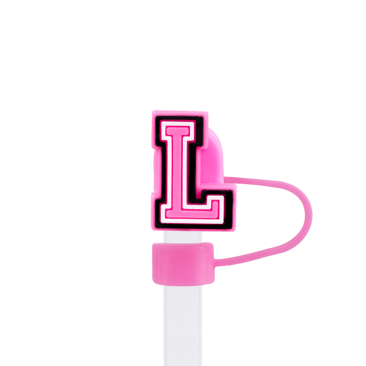 Owllaser Initial Letter Straw Topper, Cute and Stylish Accesories for 10mm Straw
