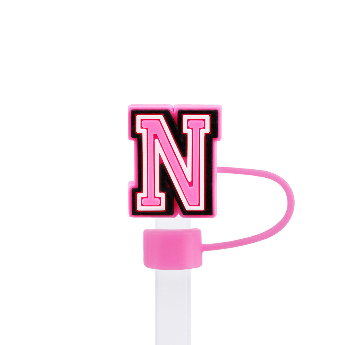 Owllaser Initial Letter Straw Topper, Cute and Stylish Accesories for 10mm Straw