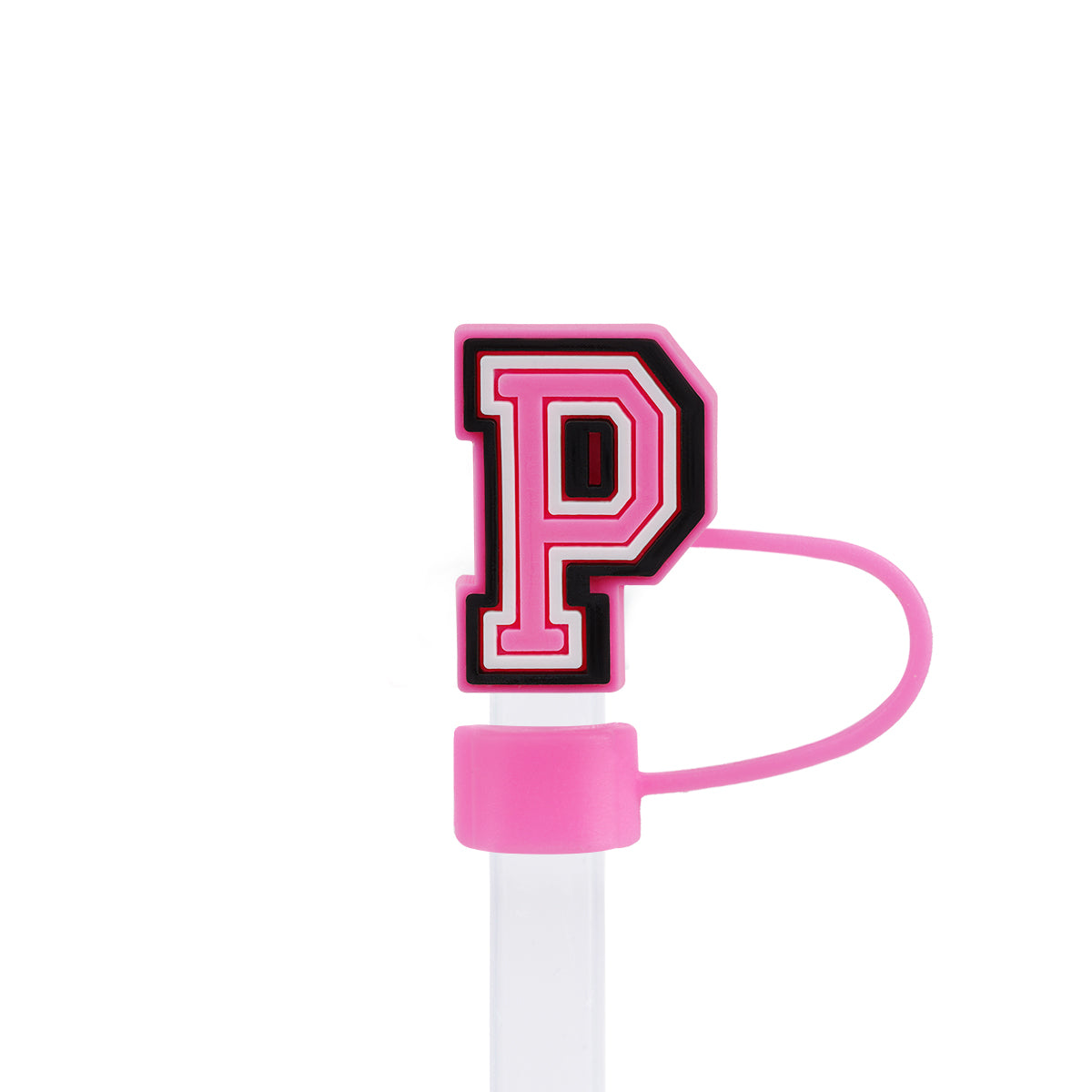 Owllaser Initial Letter Straw Topper, Cute and Stylish Accesories for 10mm Straw
