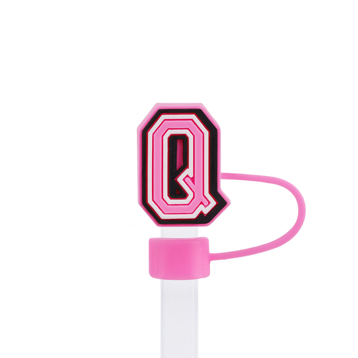 Owllaser Initial Letter Straw Topper, Cute and Stylish Accesories for 10mm Straw