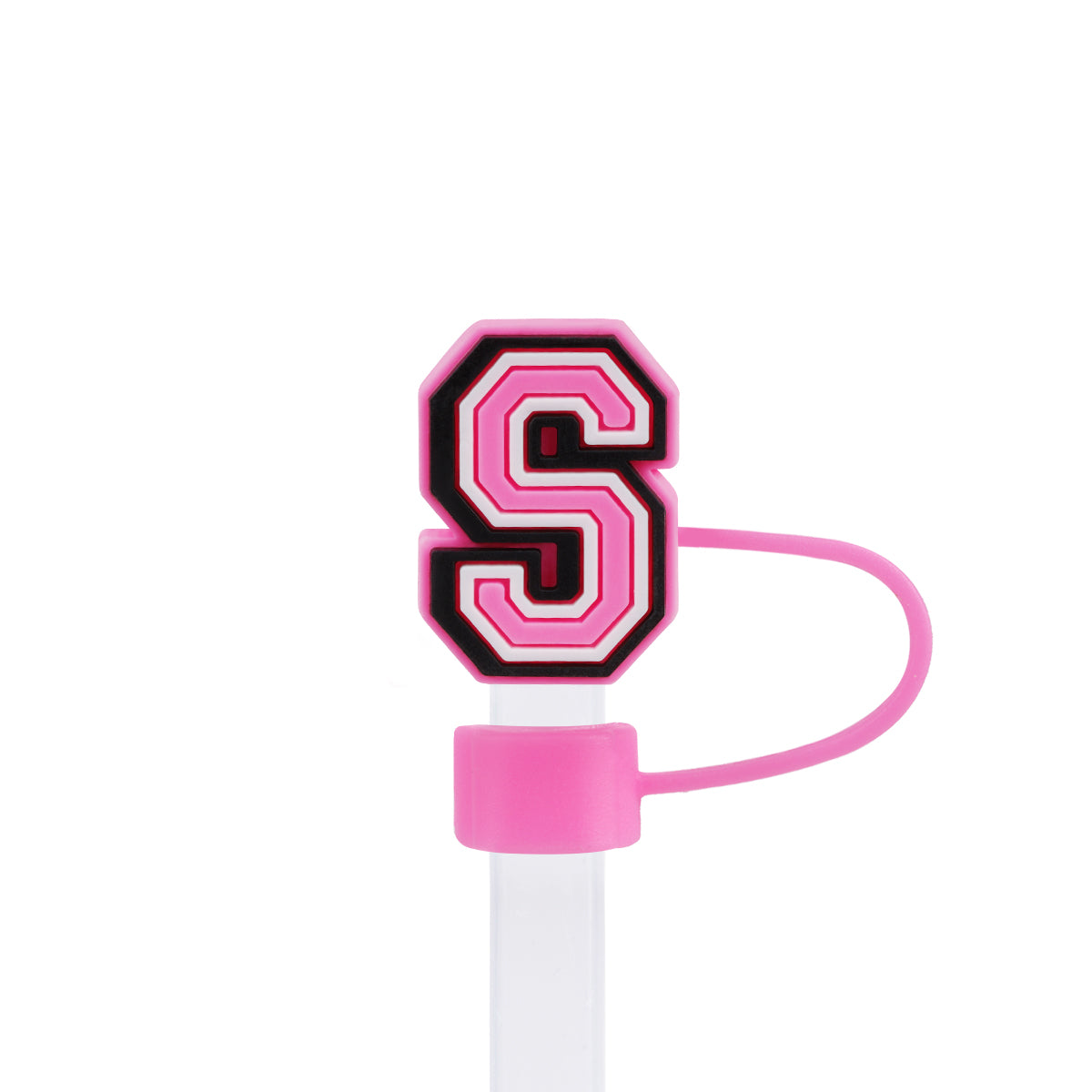 Owllaser Initial Letter Straw Topper, Cute and Stylish Accesories for 10mm Straw
