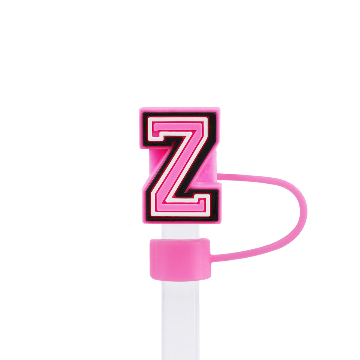 Owllaser Initial Letter Straw Topper, Cute and Stylish Accesories for 10mm Straw