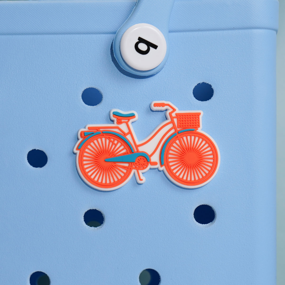 Owllaser Bicycle Charm for Handbags, Accessories PVC Rubber for Bogg Bags