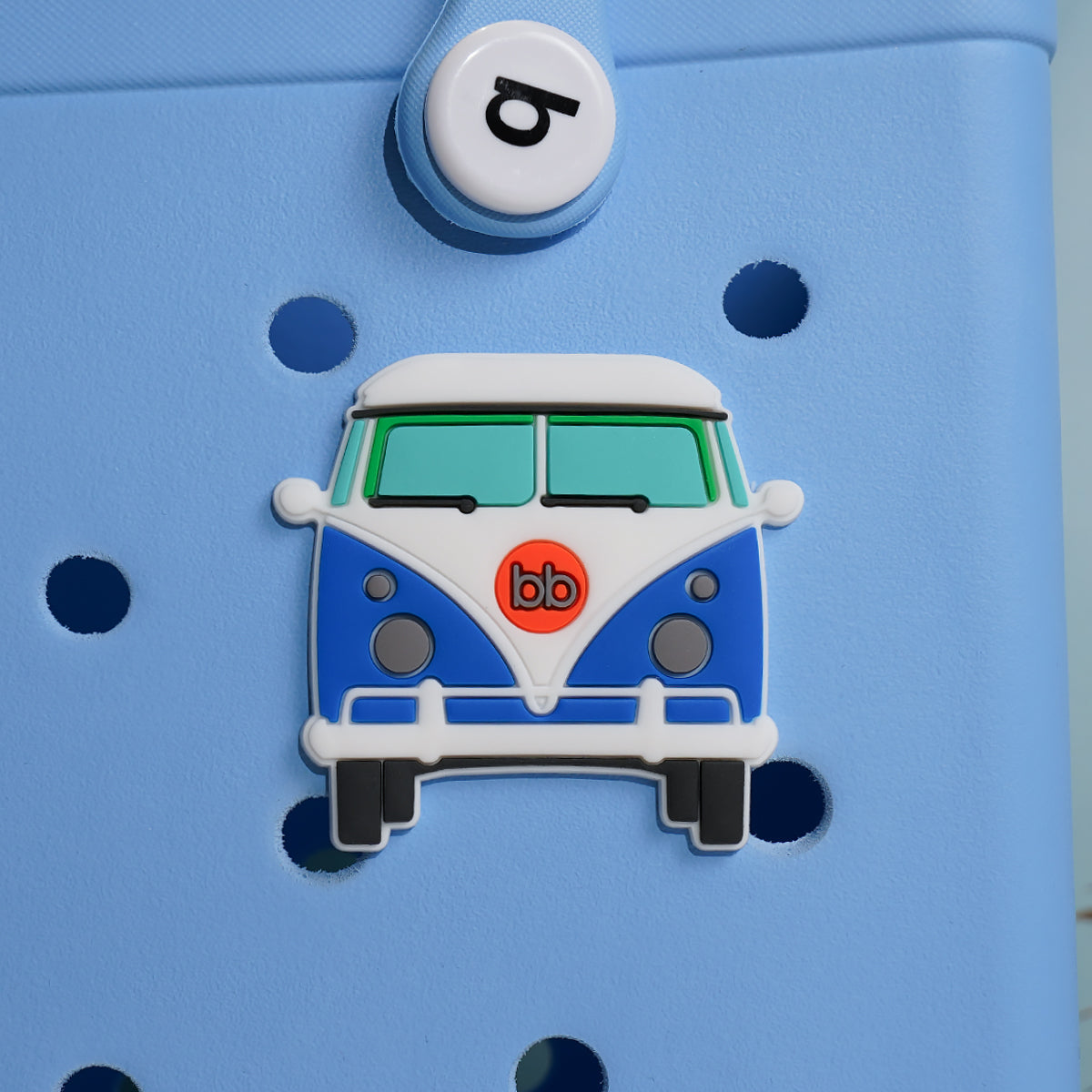 Owllaser Bus Charm for Handbags, Accessories PVC Rubber for Bogg Bags