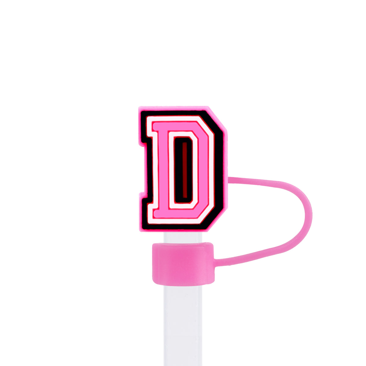 Owllaser Initial Letter Straw Topper, Cute and Stylish Accesories for 10mm Straw