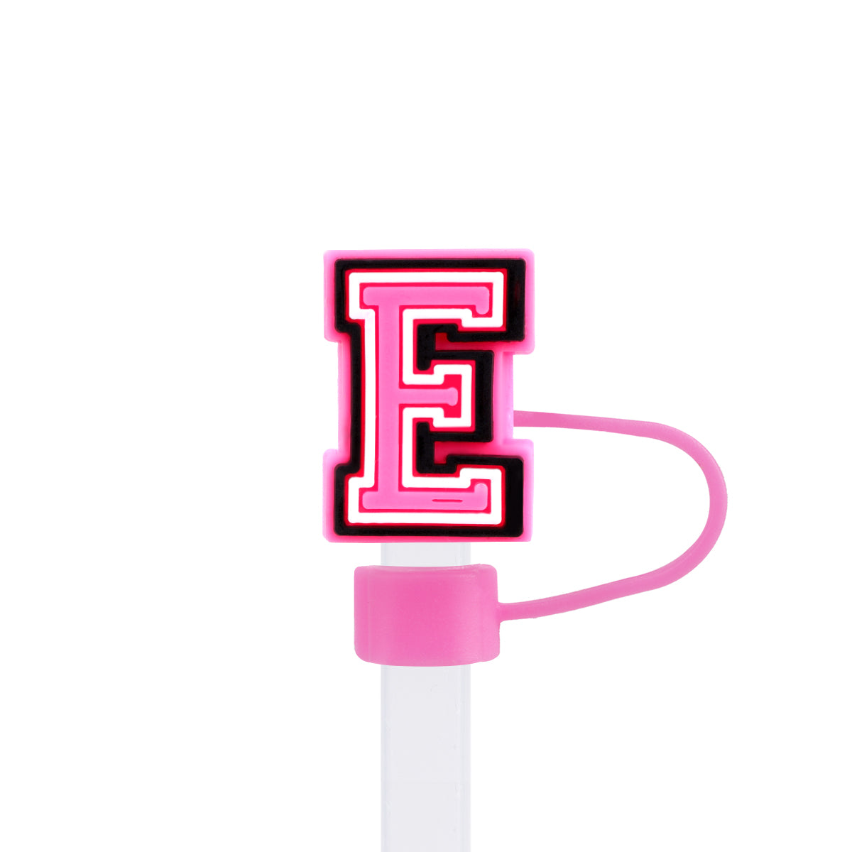 Owllaser Initial Letter Straw Topper, Cute and Stylish Accesories for 10mm Straw