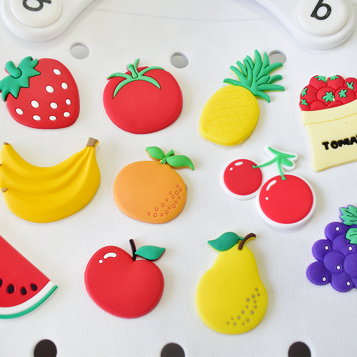 Owllaser Bundle(11Pcs) Fruit Series Charms for Bogg Bag, Handbag Tote Bag Accessories