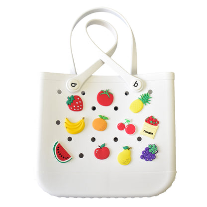 Owllaser Bundle(11Pcs) Fruit Series Charms for Bogg Bag, Handbag Tote Bag Accessories