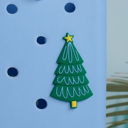 Owllaser Christmas Tree Charm for Handbags, Accessories PVC Rubber for Bogg Bags