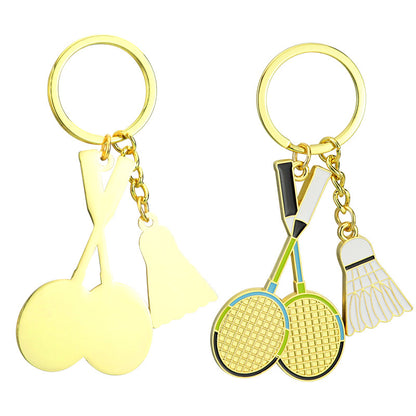 Owllaser Badminton Keychain Pendant, Bag Charm