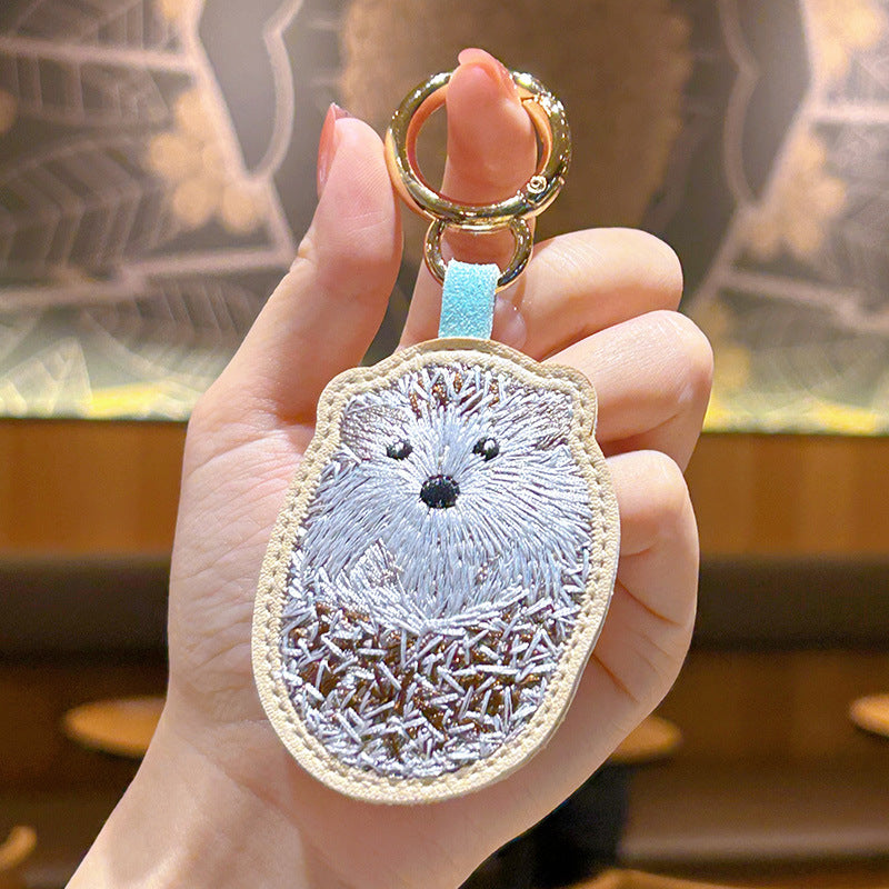 Owllaser Cute Animal Embroidery Keychain, Bag Charm