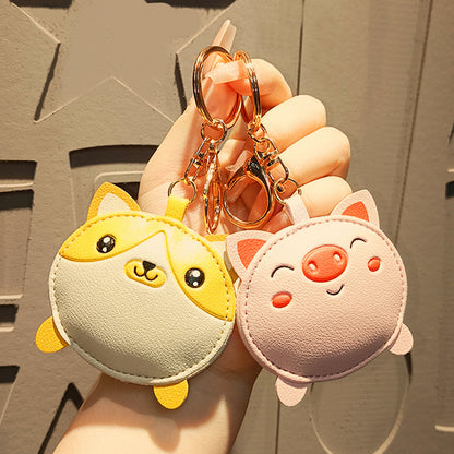 Owllaser Leather Animal Keychain, Bag Charm