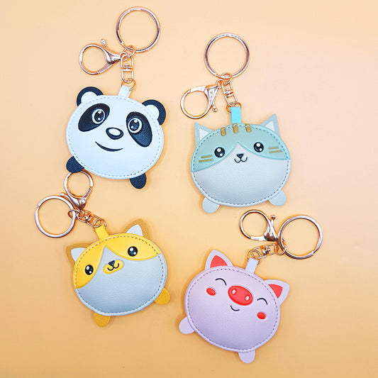 Owllaser Leather Animal Keychain, Bag Charm