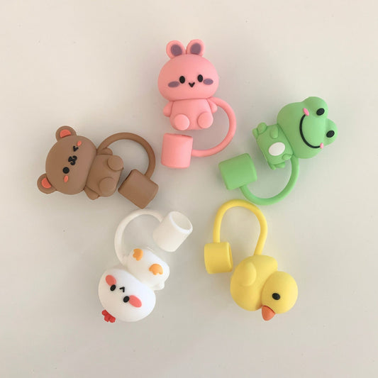 Owllaser Animal Series Straw Topper for 10mm Straw (5Pcs)