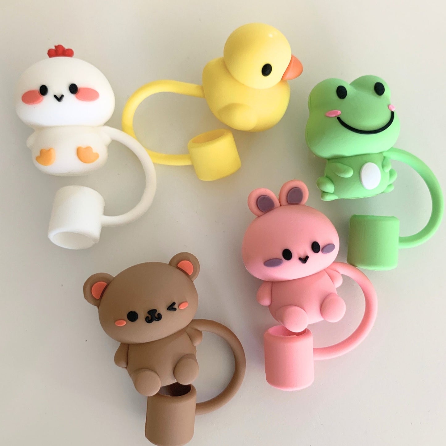 Owllaser Animal Series Straw Topper for 10mm Straw (5Pcs)