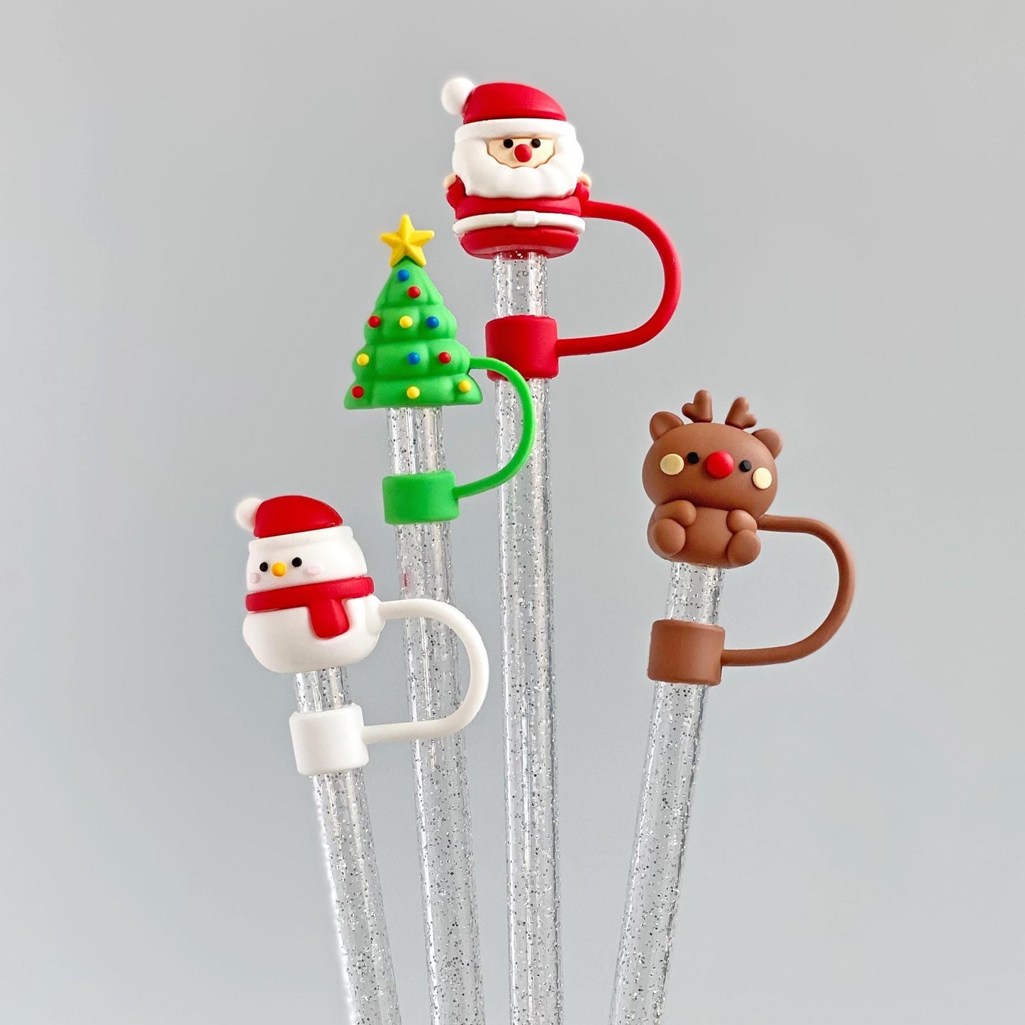 Owllaser Christmas Tree Shaped Straw Topper for 10mm Straw