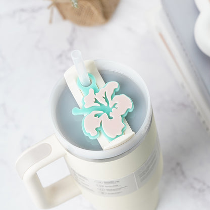 OwlLaser Hibiscus Flower Tumbler Tags 40oz / 30oz
