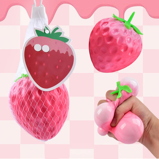 Owllaser Cream Strawberries Squeeze Toy